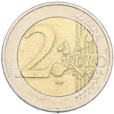 Монета 2 евро 2002 года J Германия (реверс)