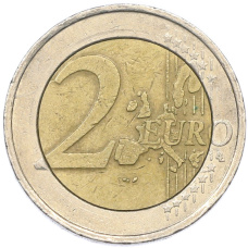 Монета 2 евро 2001 года Нидерланды (реверс)