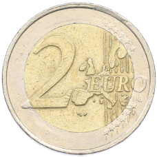 Монета 2 евро 2001 года Нидерланды (реверс)