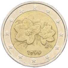 Монета 2 евро 1999 года Финляндия (аверс)