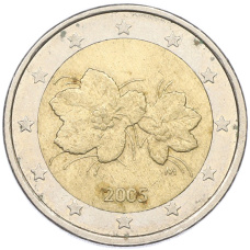 Монета 2 евро 2005 года Финляндия (аверс)