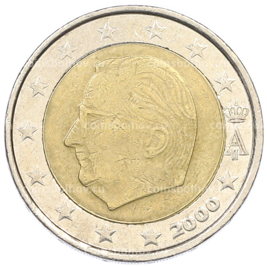 Монета 2 евро 2000 года Бельгия