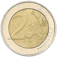 Монета 2 евро 2000 года Бельгия (реверс)