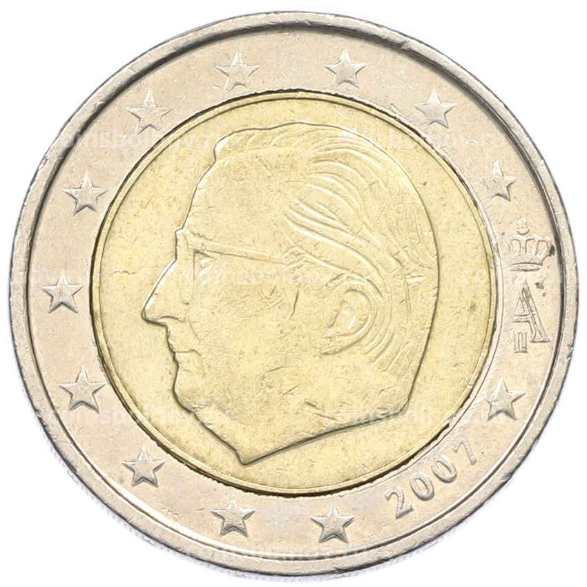 Монета 2 евро 2007 года Бельгия