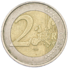 Монета 2 евро 2004 года Бельгия (реверс)