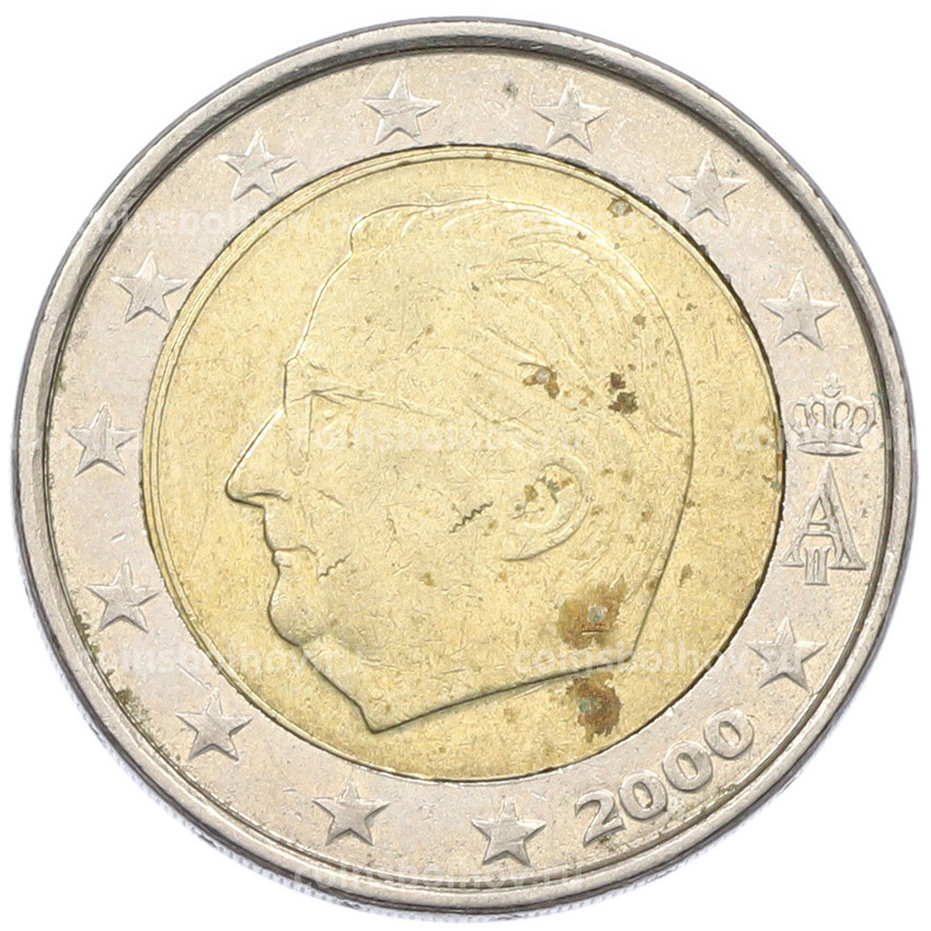 Монета 2 евро 2000 года Бельгия