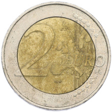 Монета 2 евро 2000 года Бельгия (реверс)