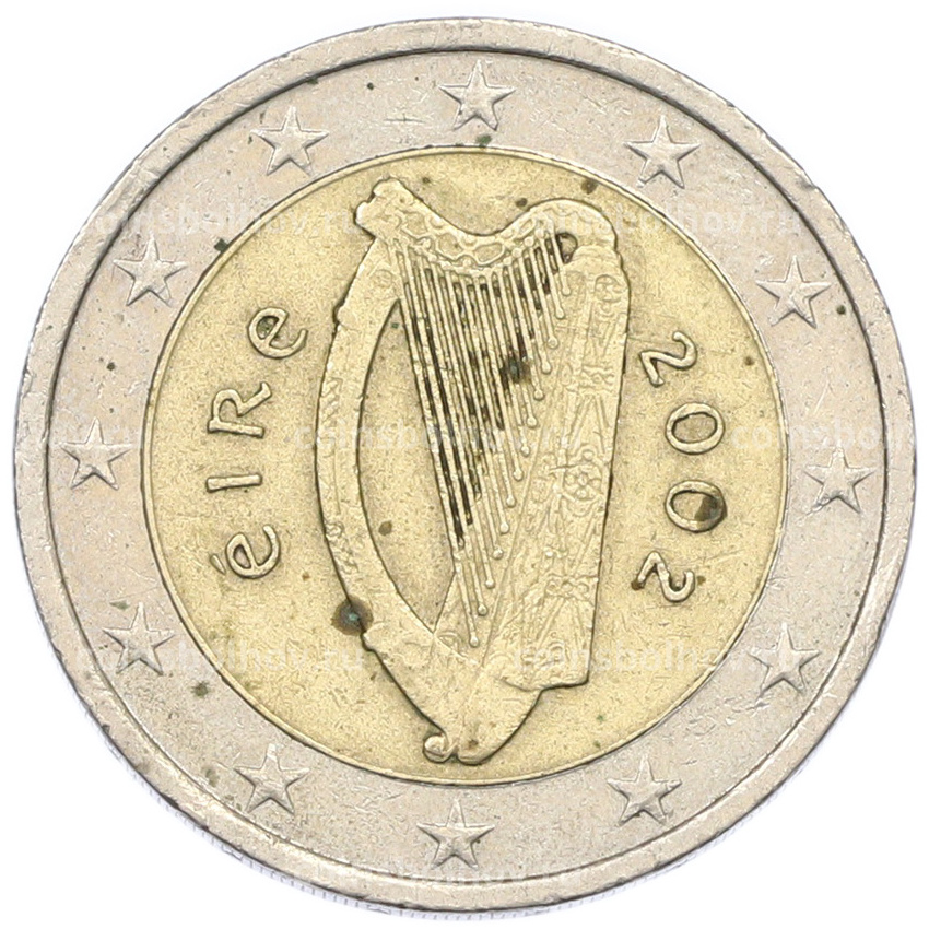 Монета 2 евро 2002 года Ирландия