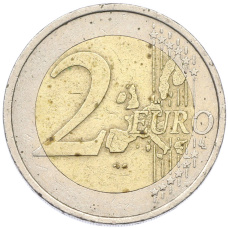 Монета 2 евро 2002 года Ирландия (реверс)