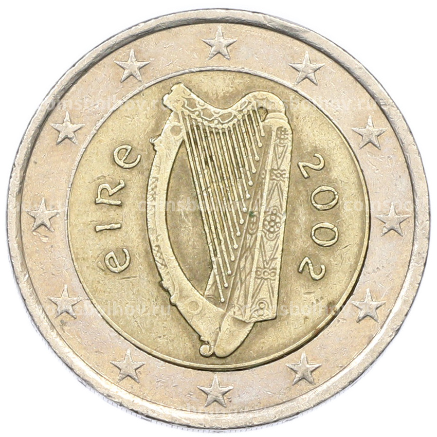 Монета 2 евро 2002 года Ирландия