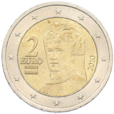 Монета 2 евро 2010 года Австрия (аверс)