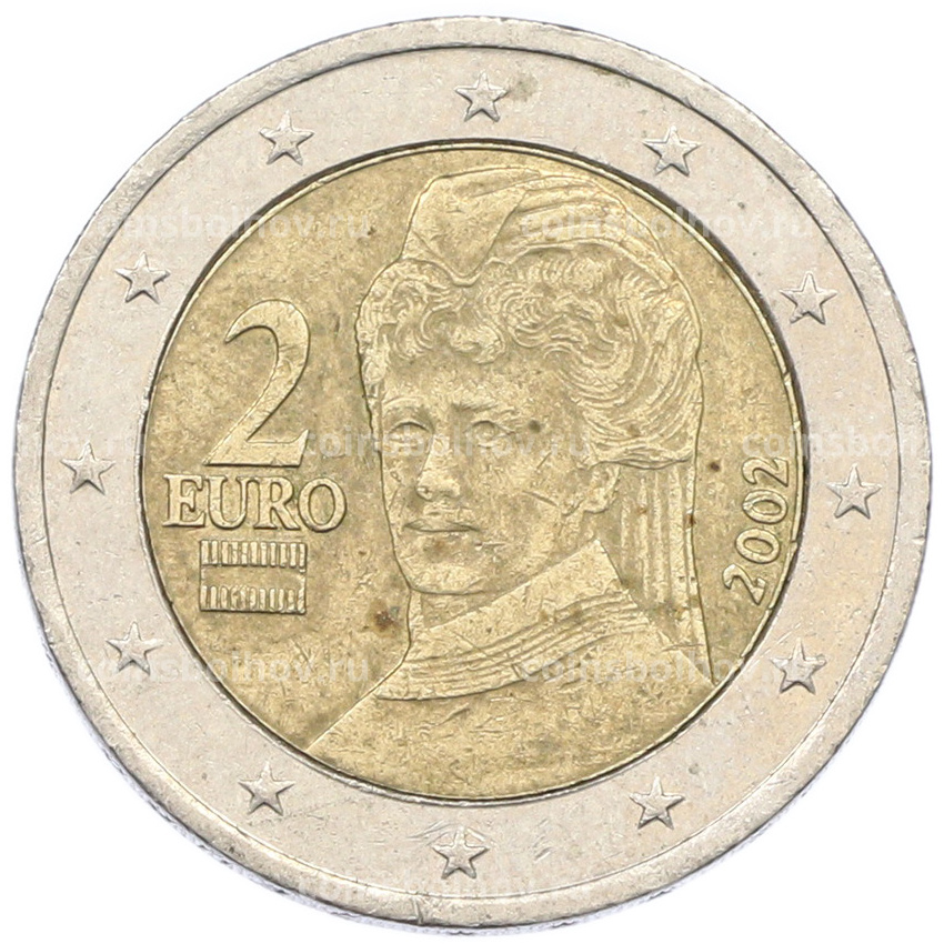 Монета 2 евро 2002 года Австрия