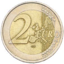 Монета 2 евро 2001 года Франция (реверс)