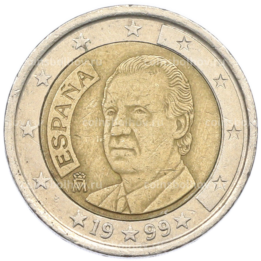 Монета 2 евро 1999 года Испания