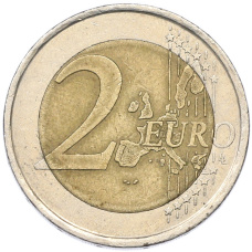 Монета 2 евро 1999 года Испания (реверс)