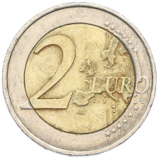 Монета 2 евро 2010 года Франция «70 лет речи Шарля де Голля Ко всем французам» (реверс)