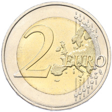 Монета 2 евро 2016 года Франция «100 лет со дня рождения Франсуа Миттерана» (реверс)