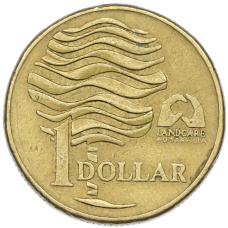 Монета 1 доллар 1993 года Австралия «Организация по защите окружающей среды Landcare Australia» (аверс)