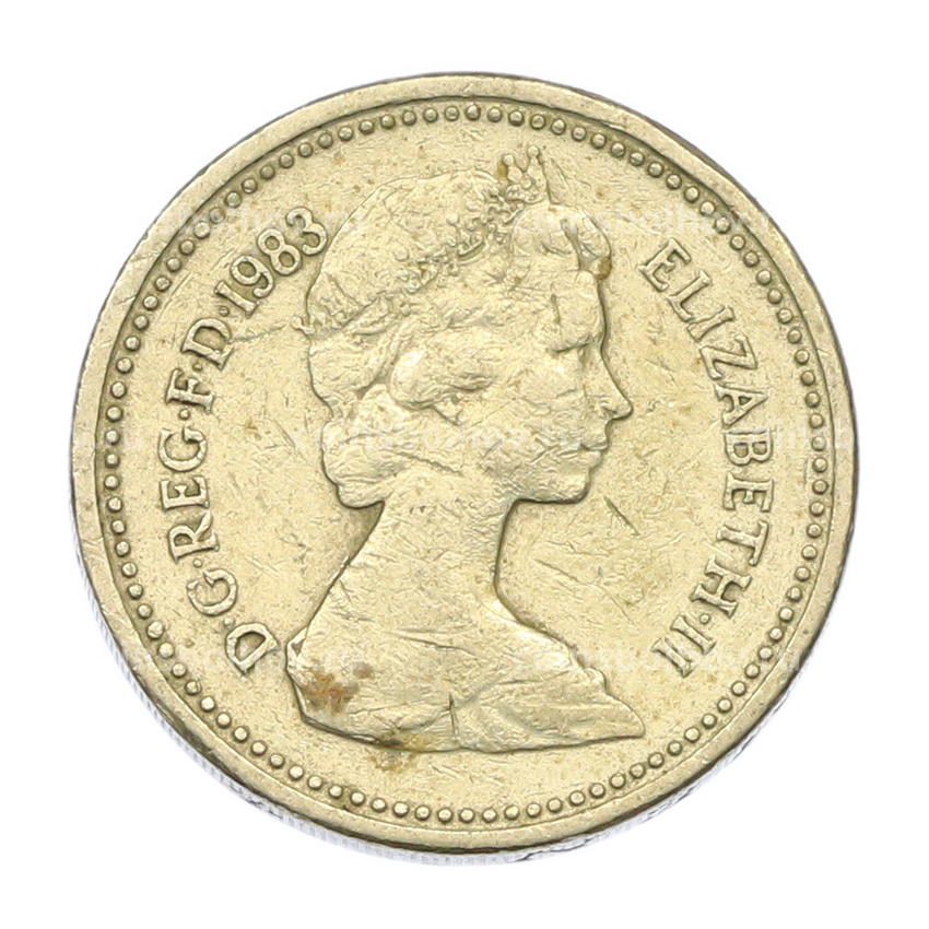 Монета 1 фунт 1983 года Великобритания (вид 2)