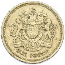 Монета 1 фунт 1983 года Великобритания (аверс)