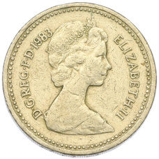 Монета 1 фунт 1983 года Великобритания (реверс)