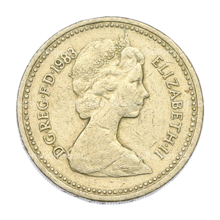 Монета 1 фунт 1983 года Великобритания (вид 2)