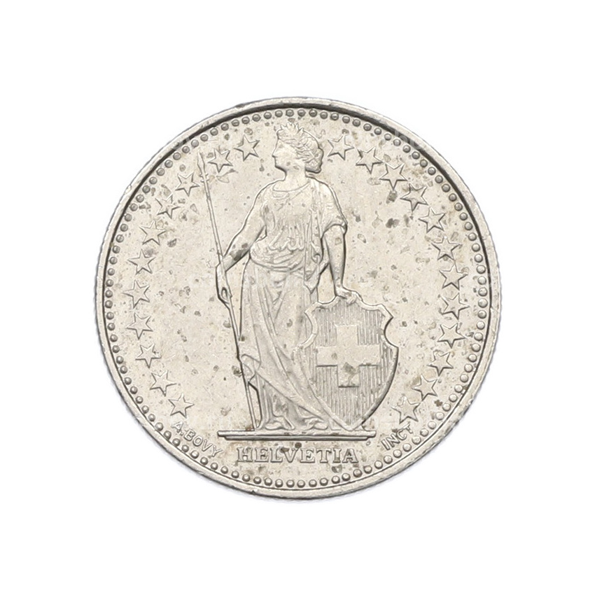 Монета 1/2 франка 2008 года Швейцария (вид 2)