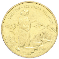 Монета 2 злотых 2006 года Польша «Всемирная природа — Сурок» (аверс)