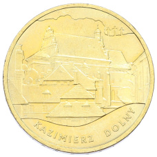 Монета 2 злотых 2008 года Польша «Памятники Польши — Казимеж-Дольны» (аверс)