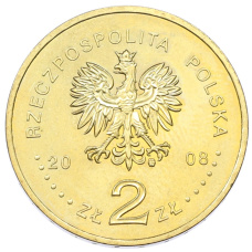 Монета 2 злотых 2008 года Польша «Памятники Польши — Казимеж-Дольны» (реверс)