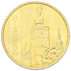 Монета 2 злотых 2010 года Польша «Города Польши — Мехув» (аверс)