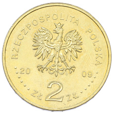 Монета 2 злотых 2009 года Польша «100 лет поисково-спасательной службы в Татрах» (реверс)