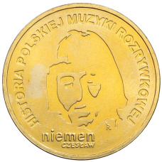 Монета 2 злотых 2009 года Польша «История польской музыки — Чеслав Немен» (аверс)