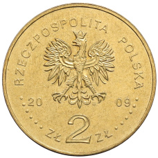 Монета 2 злотых 2009 года Польша «Города Польши — Тшебница» (реверс)