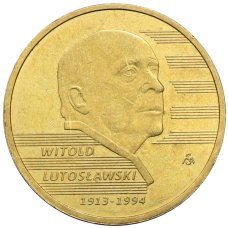 Монета 2 злотых 2013 года Польша «100 лет со дня рождения Витольда Лютославского» (аверс)