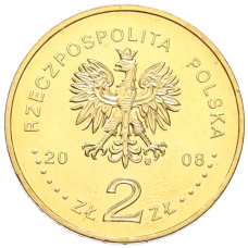 Монета 2 злотых 2008 года Польша «Памятники Польши — Казимеж-Дольны» (реверс)