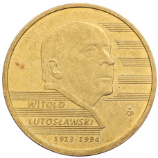 Монета 2 злотых 2013 года Польша «100 лет со дня рождения Витольда Лютославского» (аверс)