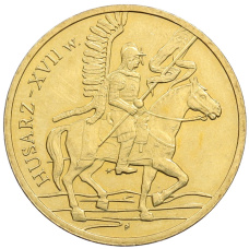 Монета 2 злотых 2009 года Польша «История польской кавалерии — Гусар XVII века» (аверс)