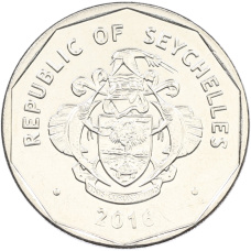 Монета 5 рупий 2016 года Сейшелы (реверс)