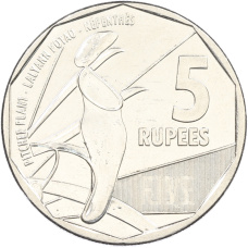Монета 5 рупий 2016 года Сейшелы (аверс)