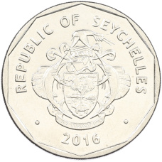 Монета 5 рупий 2016 года Сейшелы (реверс)
