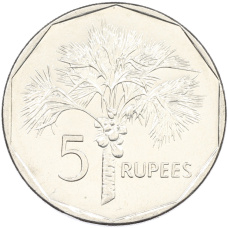 Монета 5 рупий 2010 года Сейшелы (аверс)