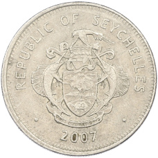 Монета 1 рупия 2007 года Сейшелы (реверс)