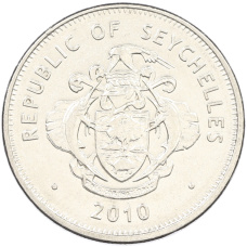 Монета 1 рупия 2010 года Сейшелы (реверс)