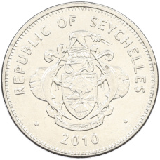 Монета 1 рупия 2010 года Сейшелы (реверс)