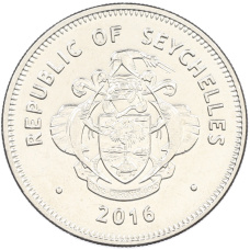 Монета 1 рупия 2016 года Сейшелы (реверс)