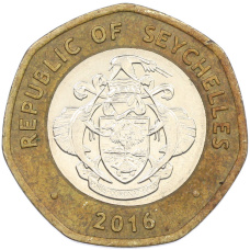 Монета 10 рупий 2016 года Сейшелы (реверс)