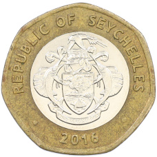 Монета 10 рупий 2016 года Сейшелы (реверс)
