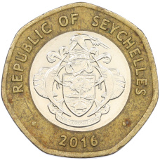 Монета 10 рупий 2016 года Сейшелы (реверс)