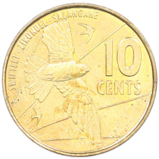 Монета 10 центов 2016 года Сейшелы (аверс)